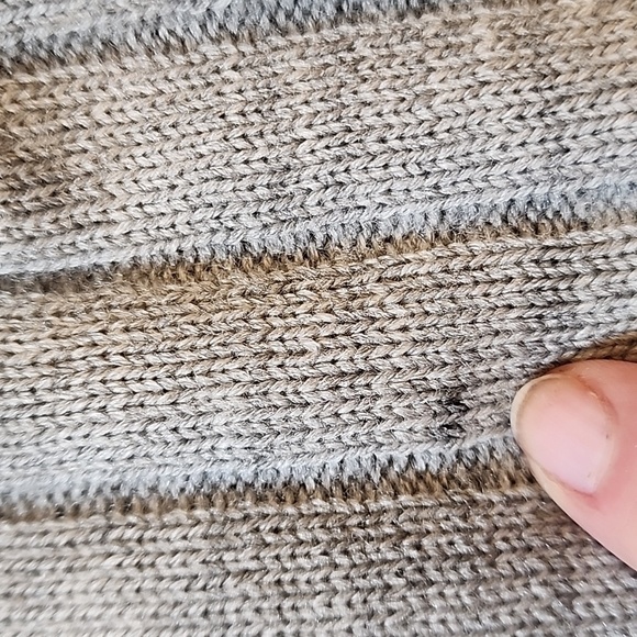 Yves Saint Laurent Cardigan Men's Full Zip Vintage Gray Ribbed Cuff & Co… - Picture 7 of 8